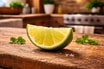 Limettenstück (geschnitten)